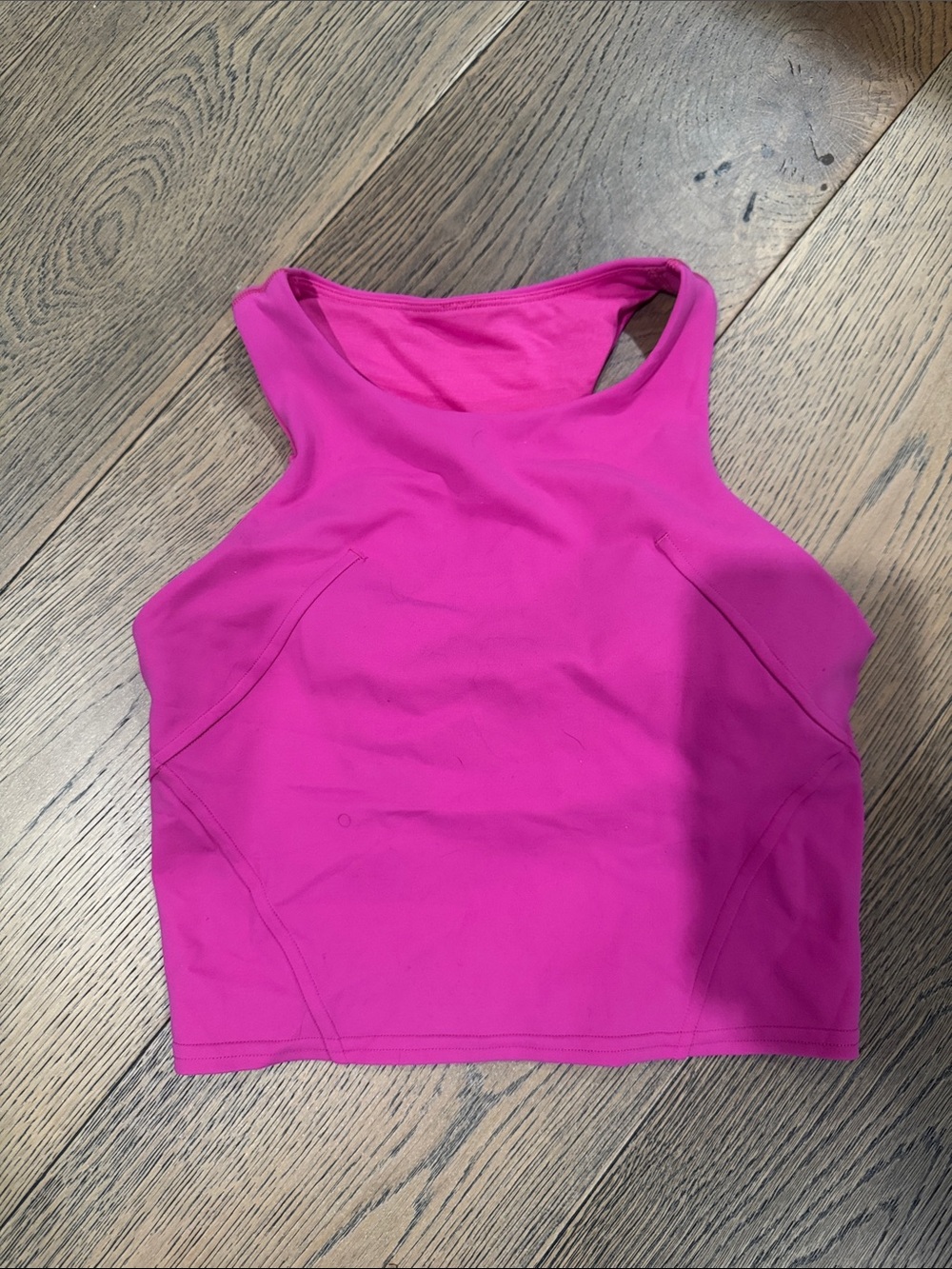 lululemon athletica Hot Pink High-Neck Crop Tank Size 4